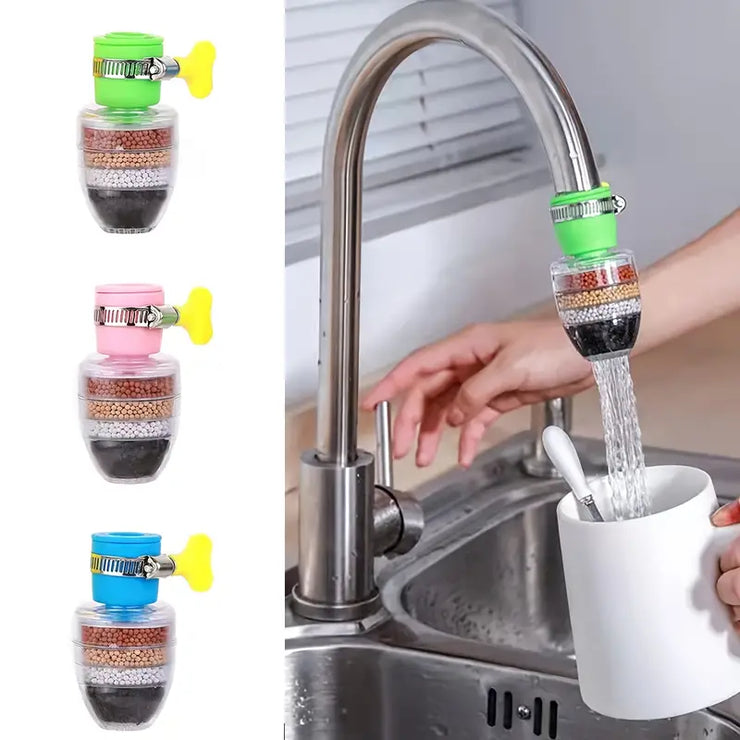 Rotatable Kitchen Faucet Splash Proof Water Saving Filter