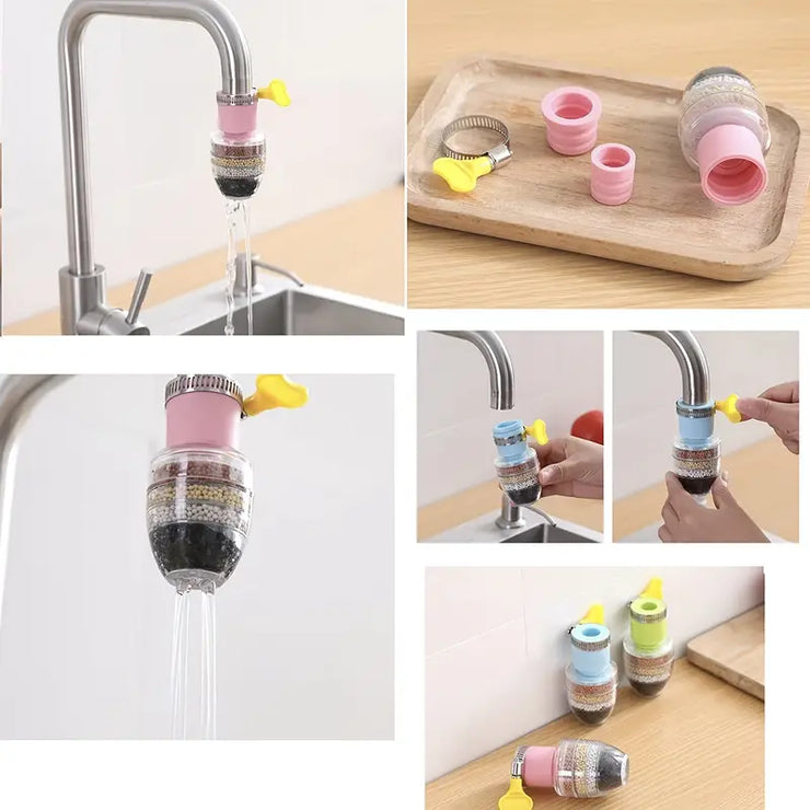 Rotatable Kitchen Faucet Splash Proof Water Saving Filter